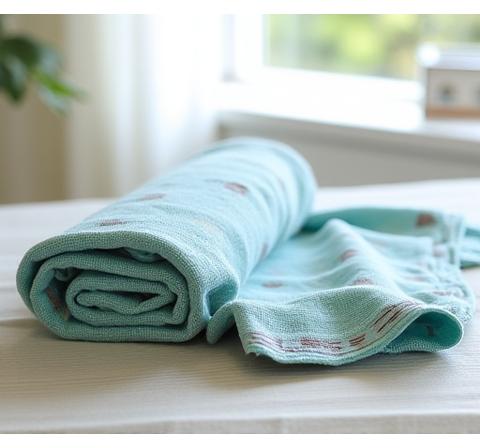 Serviette de plage en coton organique